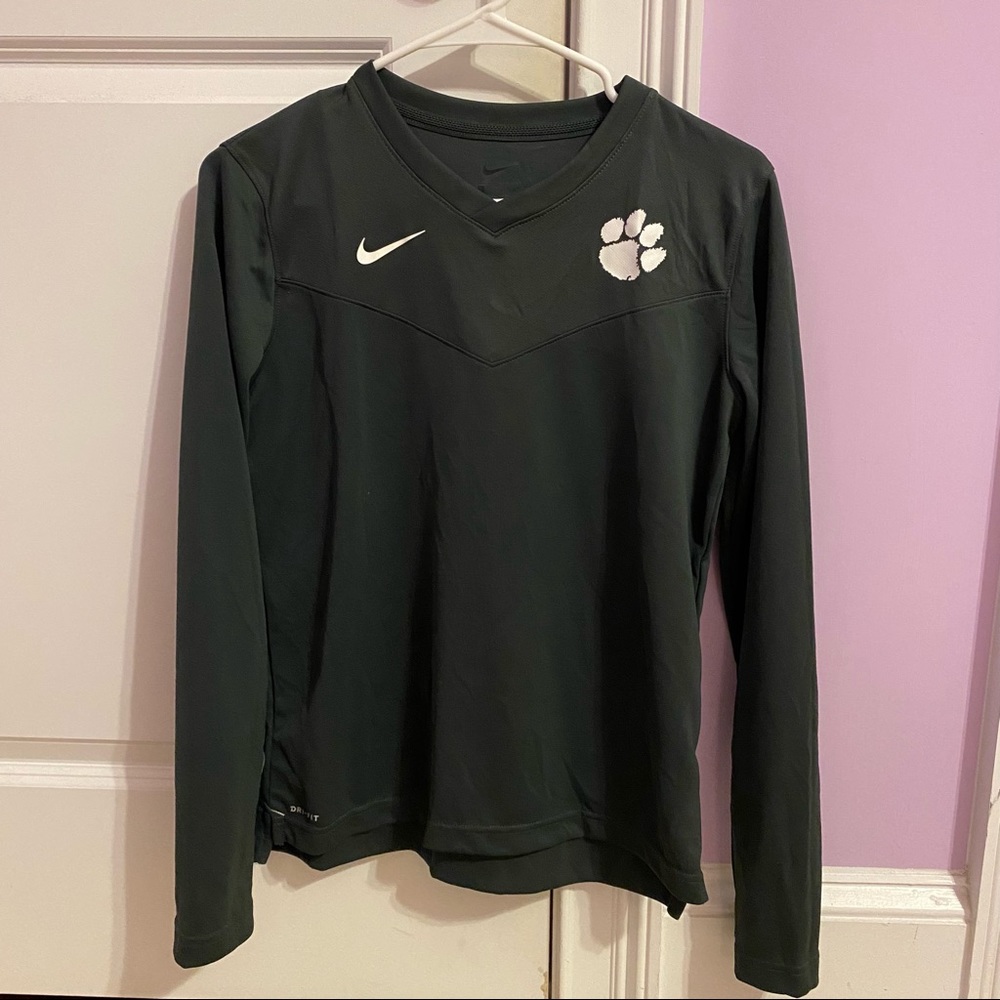 NIKE Gray Long Sleeve Shirt Dri-Fit
